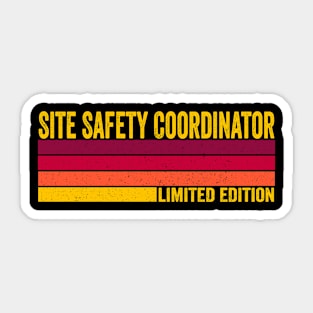 Site Safety Coordinator Sticker